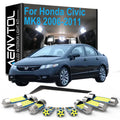 9-Piece LED Interior Light Kit for Honda Civic MK8 - Canbus Error-Free Interior Bulbs