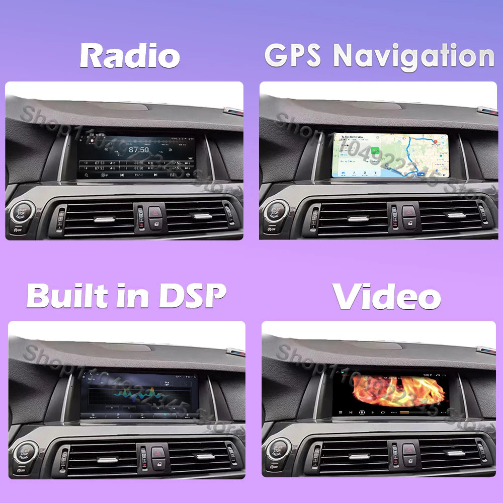 10.25'' Android 16 Wireless Carplay For BMW 5 Series F10 F11 2011-2017 CIC NBT Car Screen