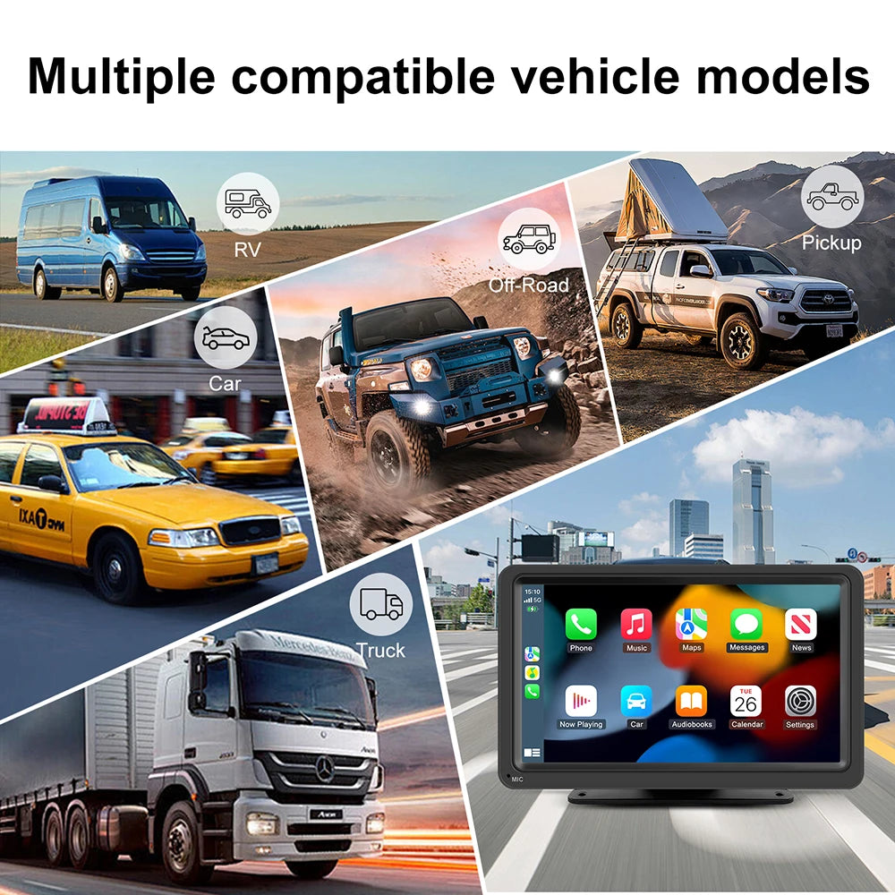 7inch Carplay Android Auto r Mirror Video Player Wireless Carplay Android Auto GPS Car Mon