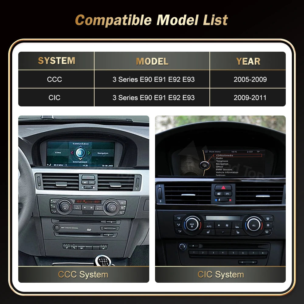 12.3 RoadTop Multimedia Ultra-thin Screen Wireless CarPlay Android-Auto For BMW Series 3 5