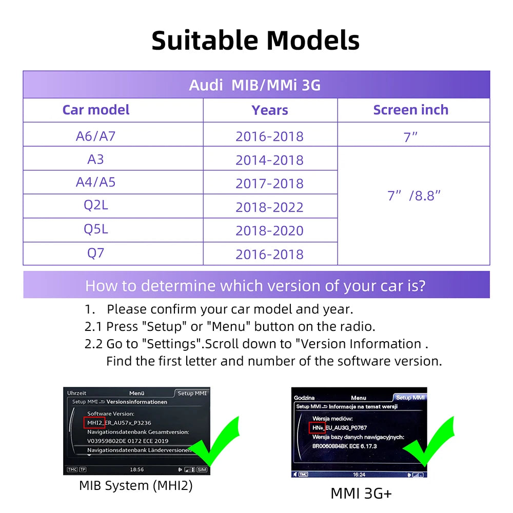 ANYFAR Wireless CarPlay for Audi A4 A6 A7 A5 2015-2019 Android Auto Mirror Link AirPlay Re | AUTOKITSHOP