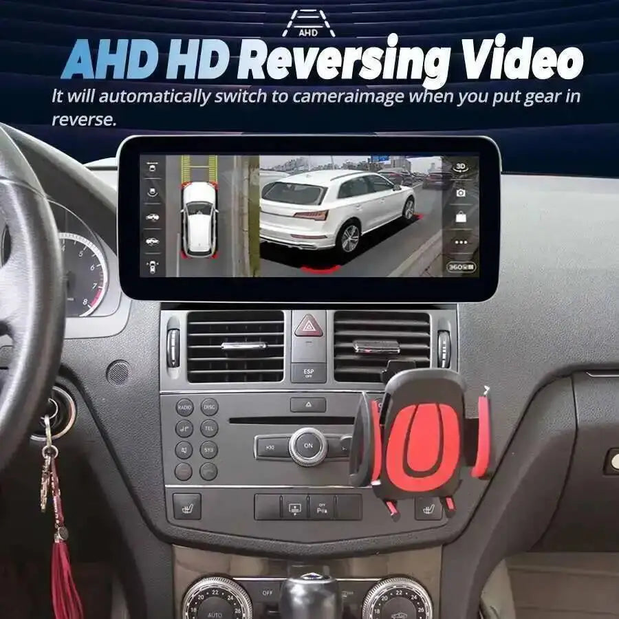 Built-in 360 CarPlay 10.25INCH 4G Stereo For Mercedes Benz C Class W204 S204 2008-2010 And