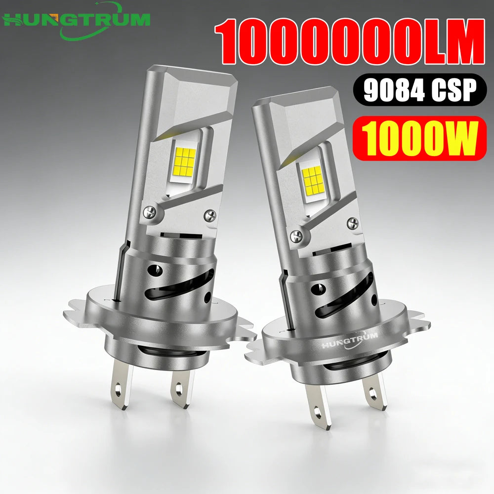 CANBUS H7 LED Headlight 6000K Cool White Led Lights 2Pcs Wireless With Fan Plug And Play H