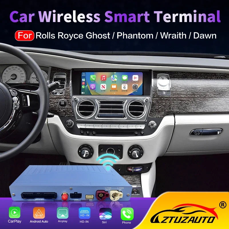 Wireless Carplay For Rolls Royce 2015-2018 Dawn Wraith Ghost Phantom with NBT System Andro