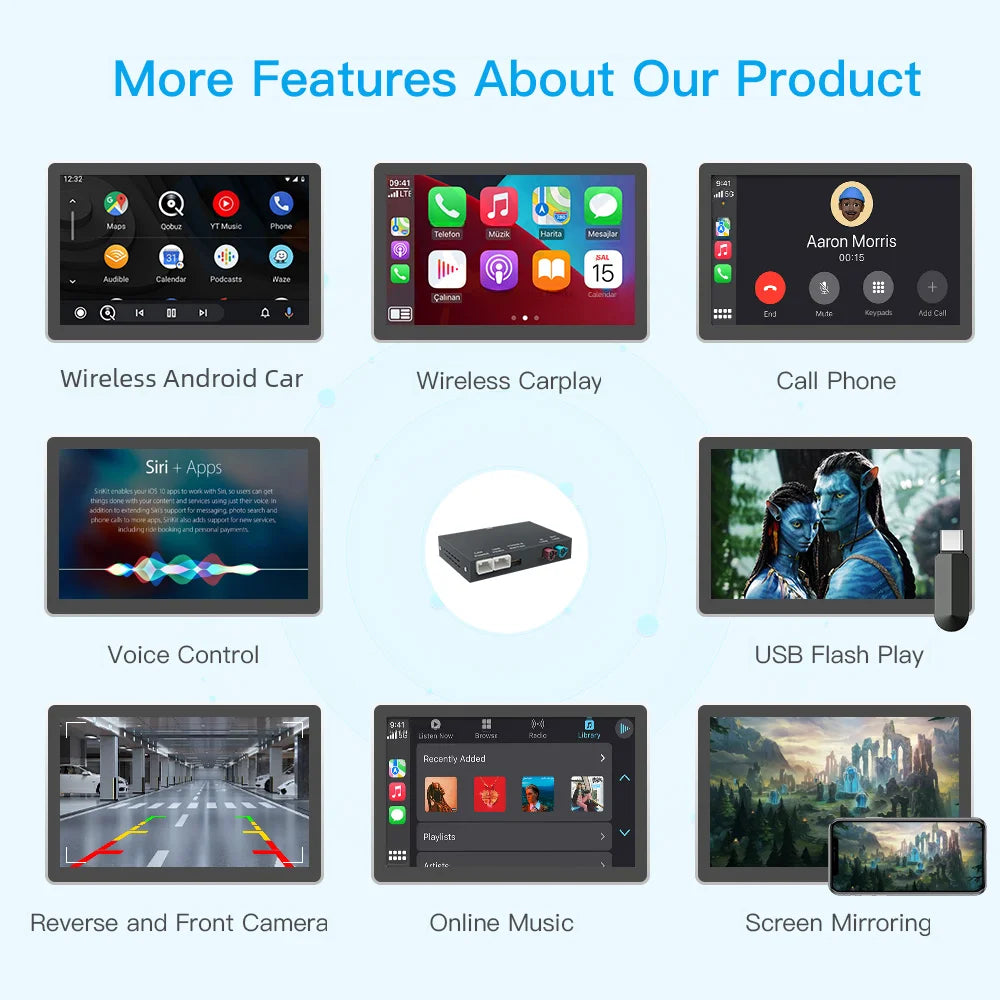 Wireless CarPlay Android Auto for BMW Mini NBT/CICR55 R56 R57 R58 R59 R60 R61 F54 F55 F56