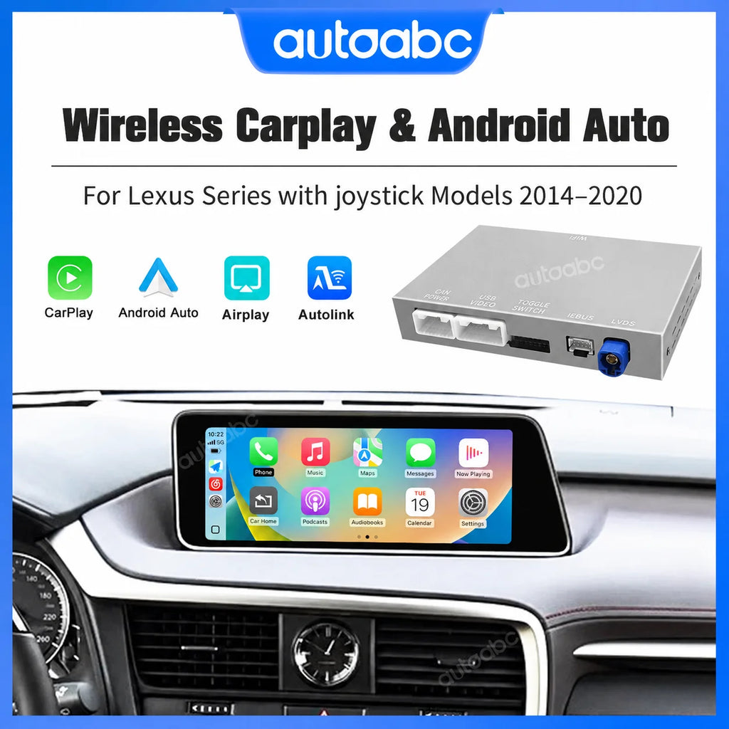 Wireless CarPlay Decoder for Lexus with Joystick NX RX IS ES GS RC CT LS LX LC UX 2014-202 | AUTOKITSHOP