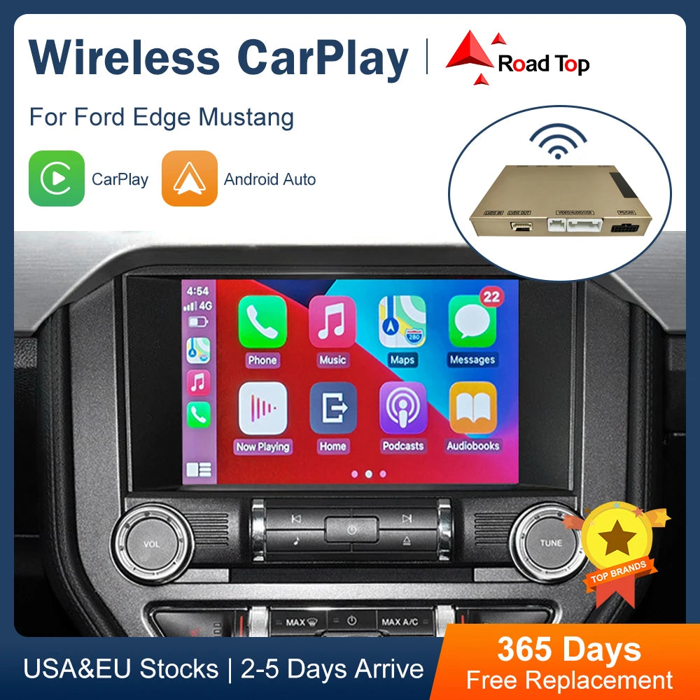 CN Wireless CarPlay for Ford Edge Mustang Sync 2 Android Auto Interface Mirror Link AirPla | AUTOKITSHOP