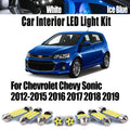 LED Interior Light Kit for Chevrolet Chevy Sonic 2012-2015 - Canbus Dome Map Door Trunk Bulbs | AUTOKITSHOP