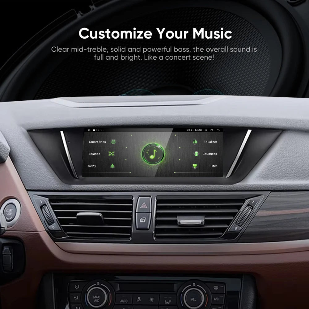 8.8INCH Android 14 For BMW X1 E84 2009 - 2015 No Screen Car Radio Wireless Apple CarPlay A