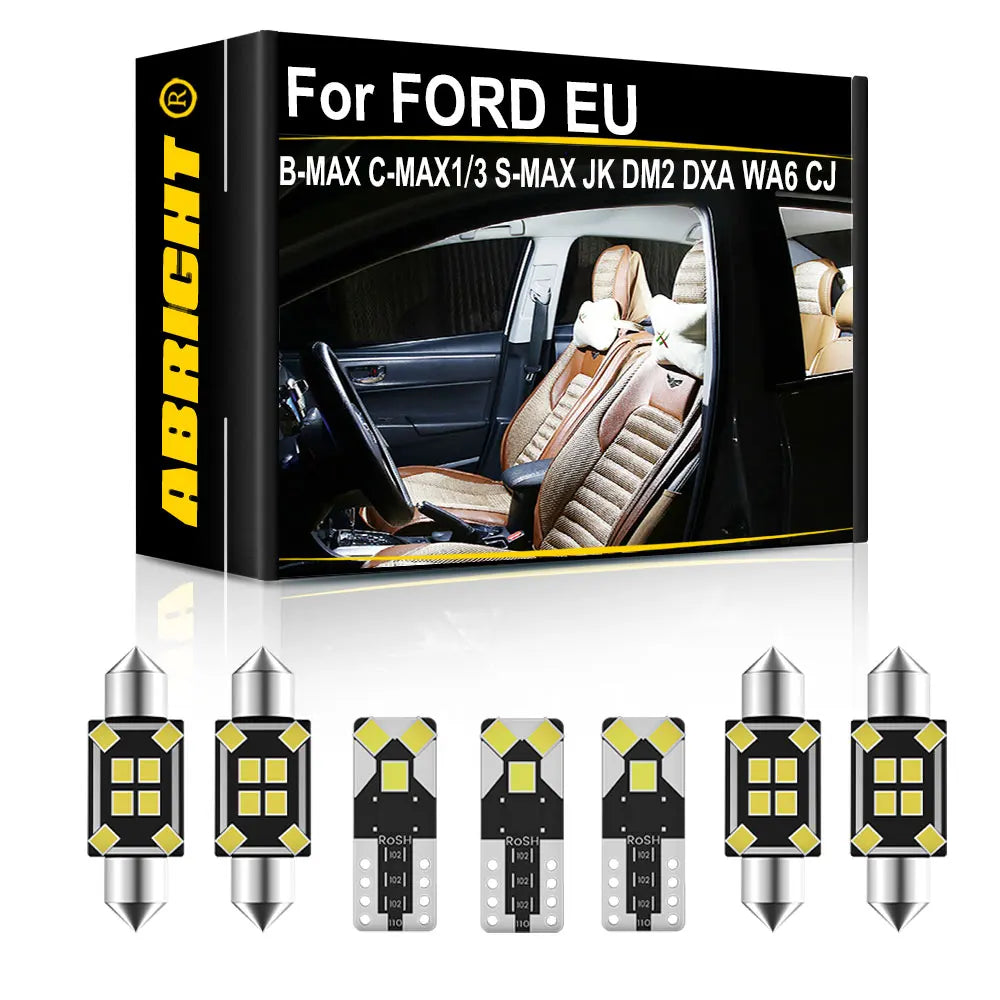 LED Interior Light Kit for FORD MAX1 WA6 DM2 - Canbus Error-Free Interior Bulbs