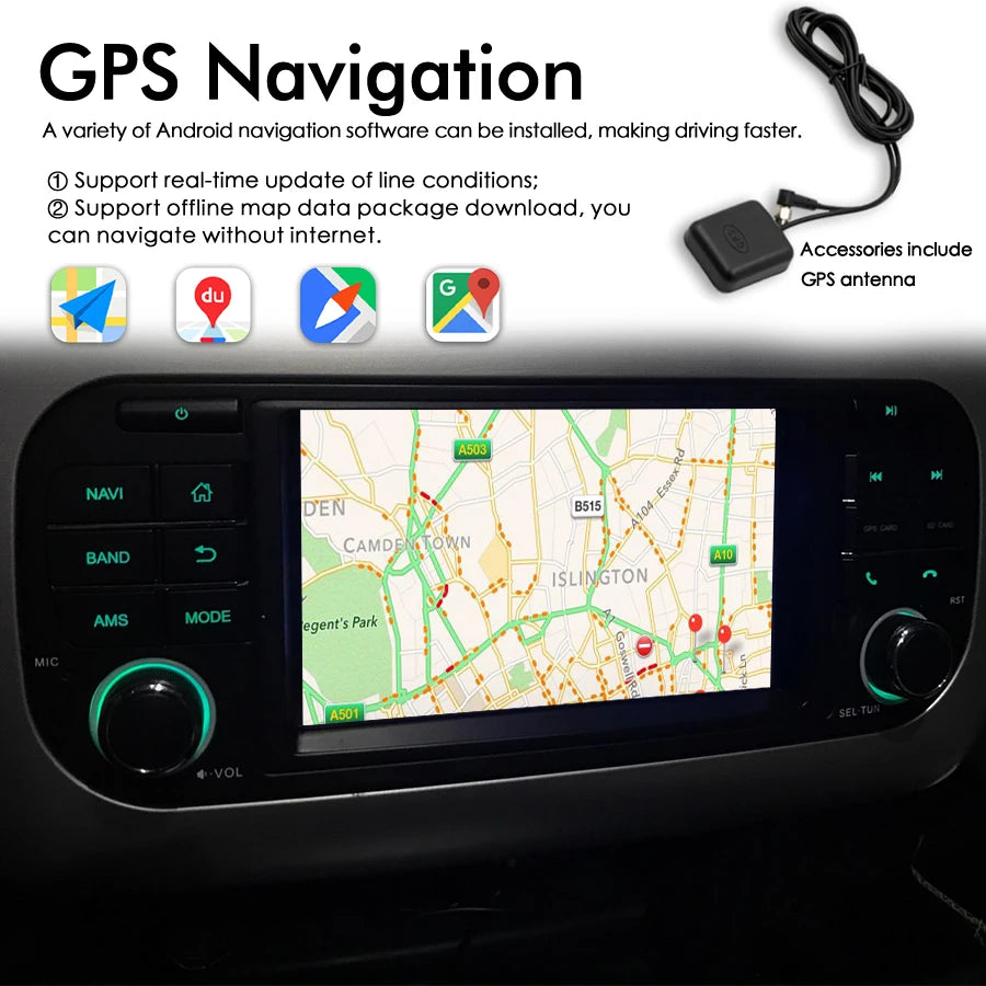 Android AI Voice Car Radio For JEEP For Grand Cherokee For Liberty Wrangler For Chrysler F