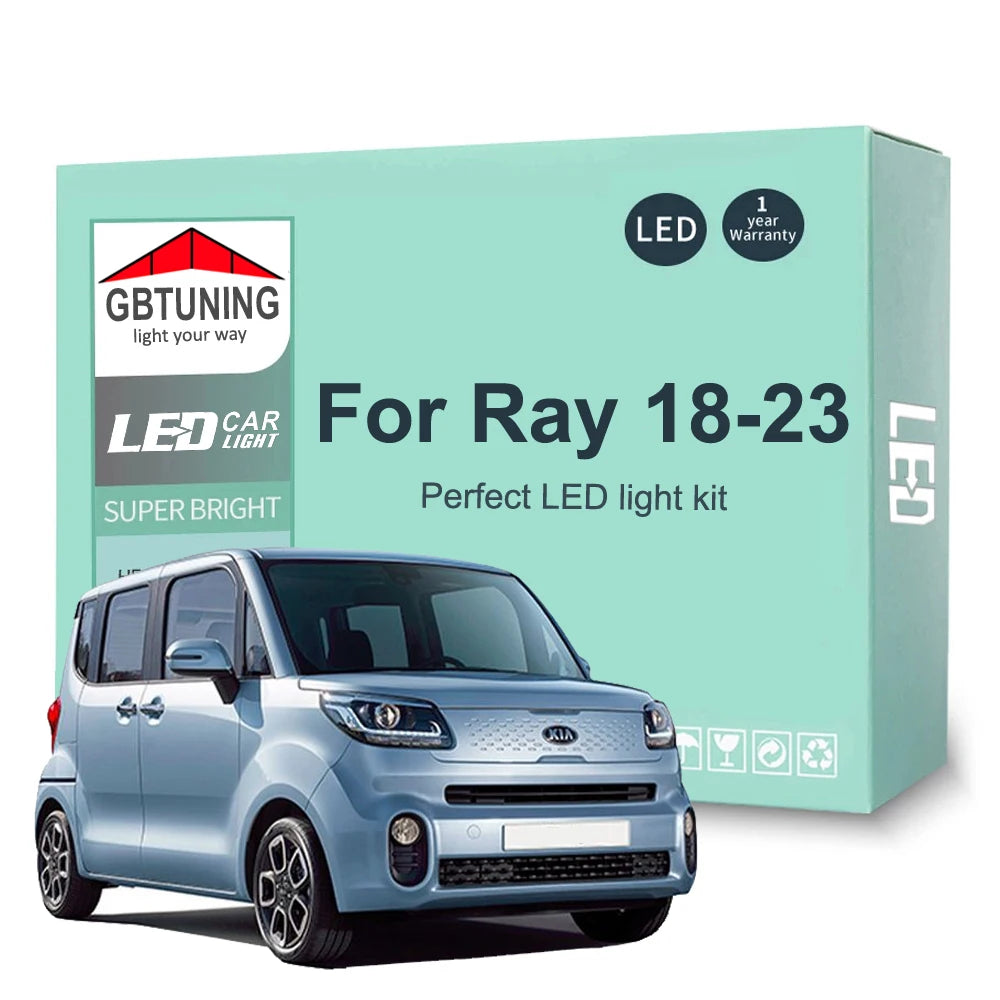 10-Piece LED Interior Light Kit for KIA Ray - Canbus Error-Free Bulbs | AUTOKITSHOP