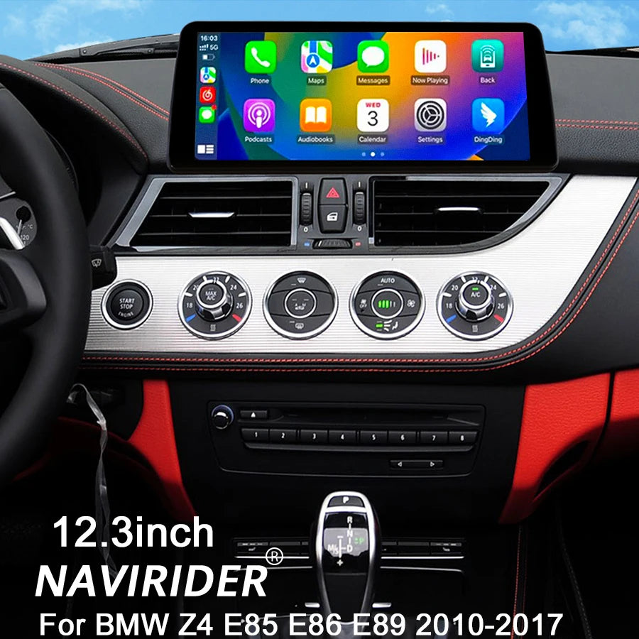 DSP Car Radio For BMW Z4 E85 E86 E89 2010-2017 Android 14 Bluetooth GPS Carplay 12.3inch N