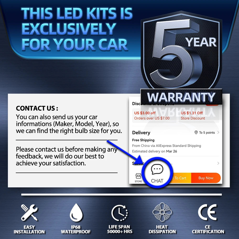 28000LM H7 LED Car Headlight 120W High Low Beam Auto Headlamp 12V For Mercedes Benz E350 2