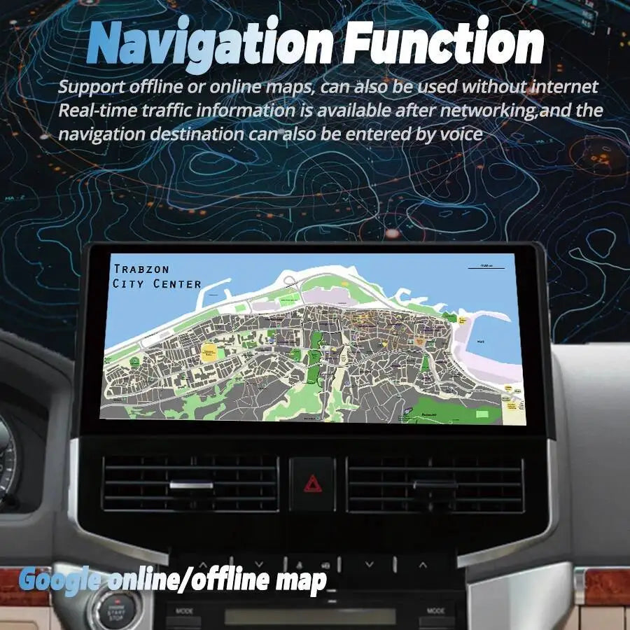 Android Car Radio Multimedia Player For Toyota Land Cruiser 200 LC200 LC300 2007-2016 Touc | AUTOKITSHOP