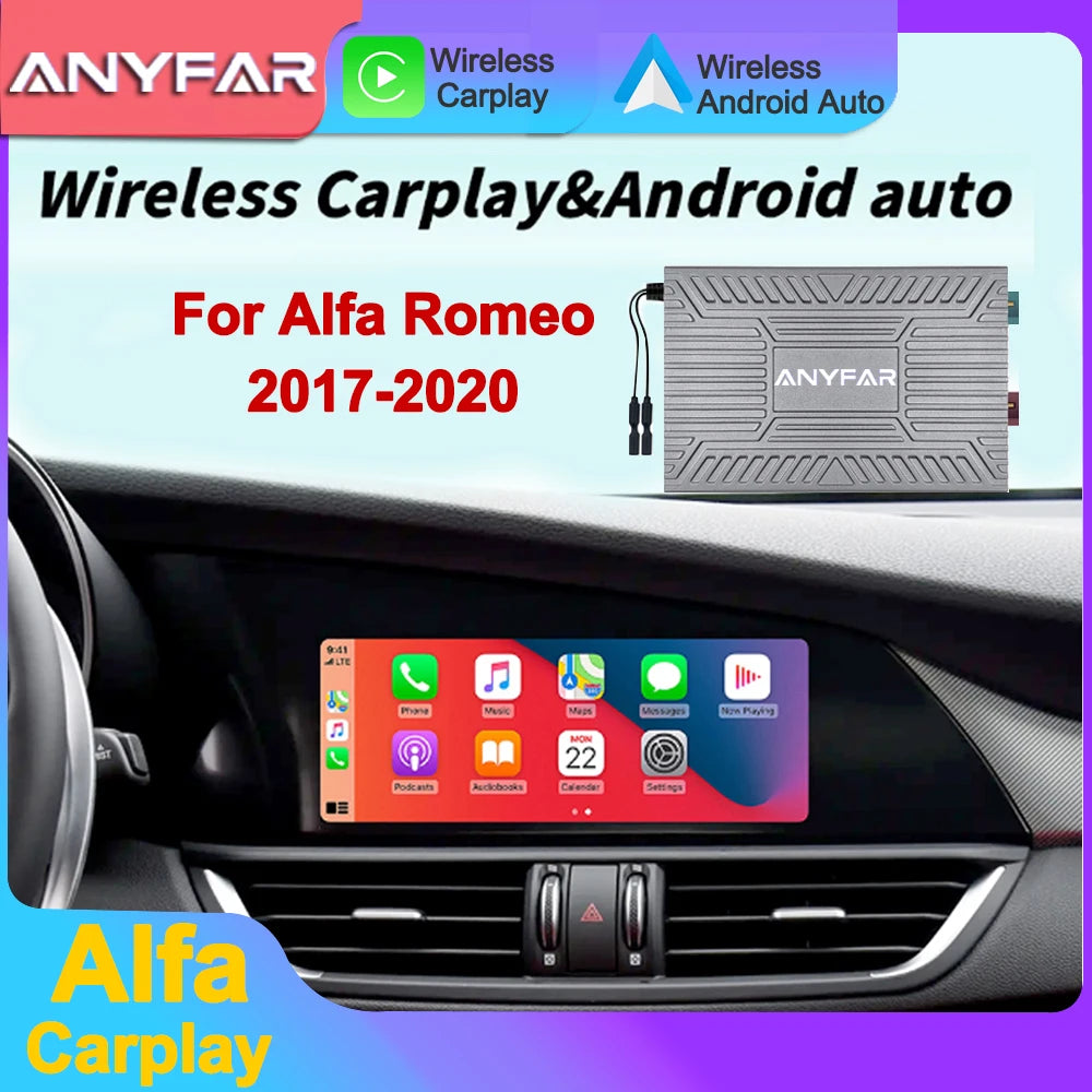 Wireless CarPlay Android auto For Alfa Romeo Stelvio /Giulia 2017-2020 CarPlay Interface