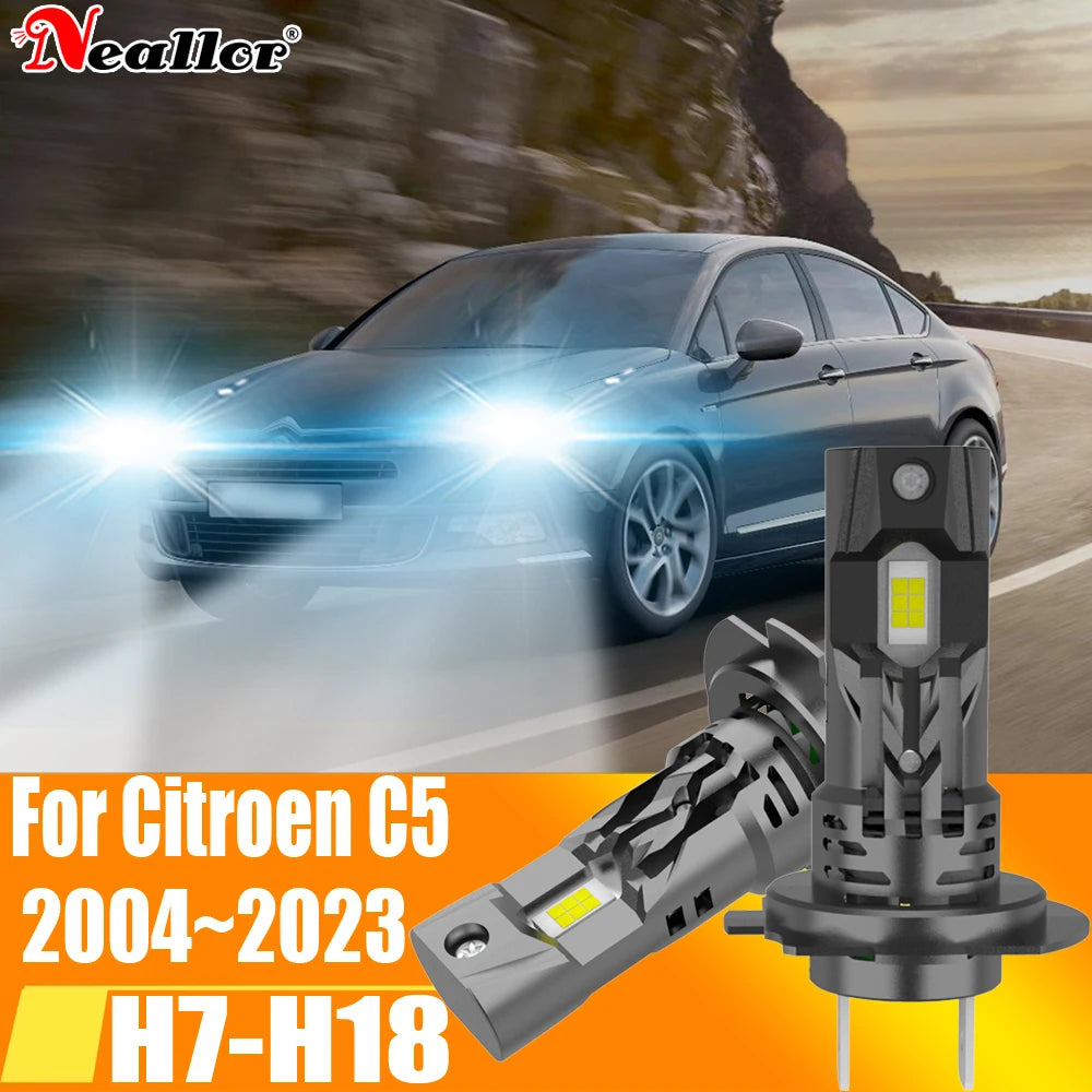 High Power H7 Led Headlight Canbus No Error H18 Car Bulb 6000K White Light Moto Diode Lamp