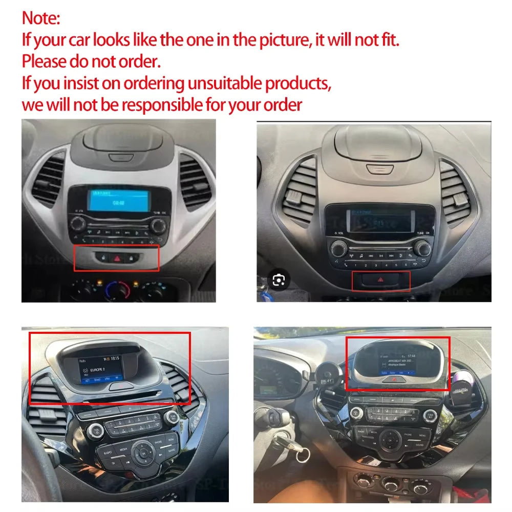 Android 16 For Ford Figo Ka 2015 2016 2017 2018 2019 Car Radio 2din Navigation Multimedia  | AUTOKITSHOP