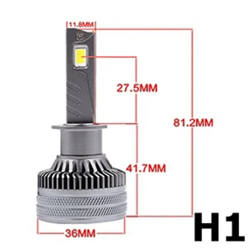 200W H1 Led Headlight Bulb Safe halogen light 21000LM X8 3000K H1 Car Led Headlight High B