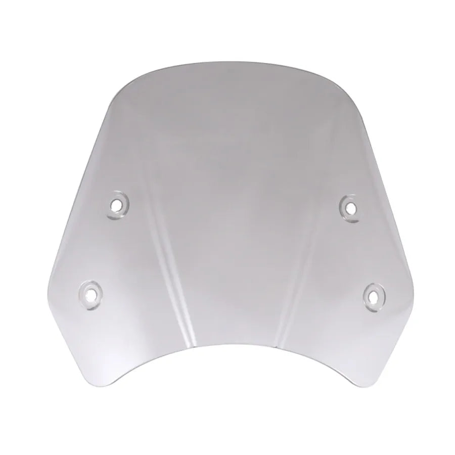 5-7" Universal Motorcycle Windshield Clear Gray Front Windscreen w/ Mounting Kit