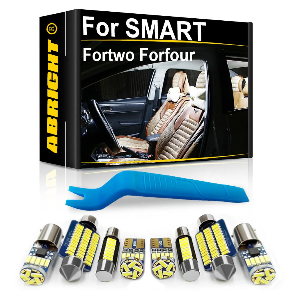 LED Interior Light Kit for SMART Fortwo Forfour 450 451 453 454 EQ City-Coupe Cabrio Electric Drive Accessories Canbu...