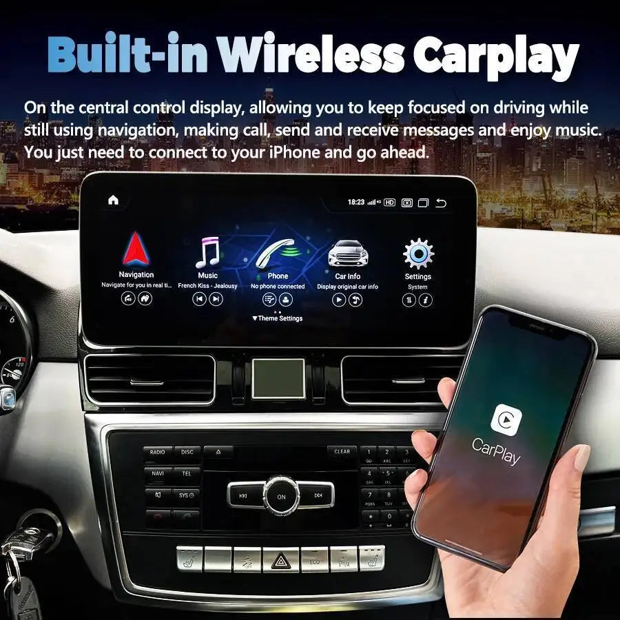 12.8Inch Car Radio Multimedia For Mercedes Benz ML NTG 5.0 2013-2015 Android 15 Player GPS