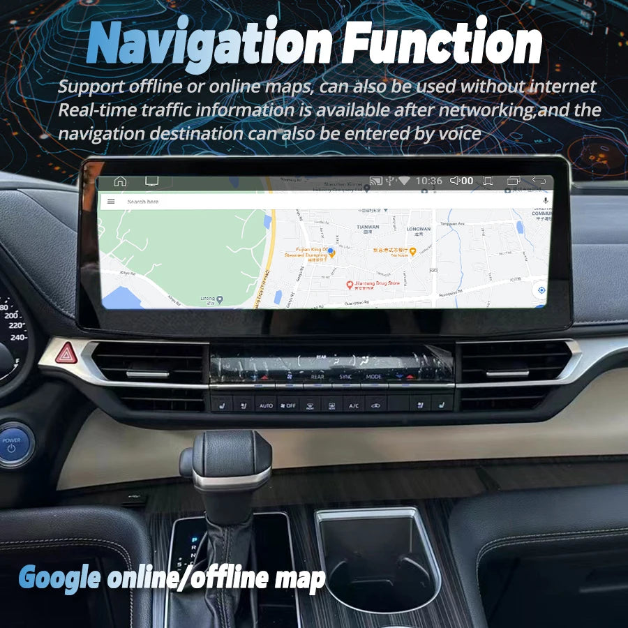 15.9inch 2560*720 Android 14 Screen For Toyota Sienna Gravia 2022-2025 Car Radio Multimedi | AUTOKITSHOP
