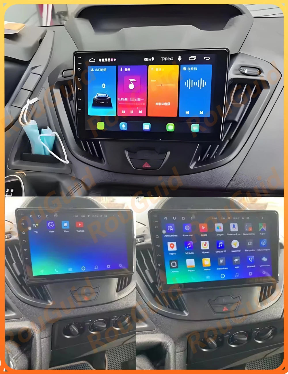 Android Auto Car Radio For Ford Tourneo Custom 1 Transit 2012 2013 2014 2015 - 2021 Naviga | AUTOKITSHOP