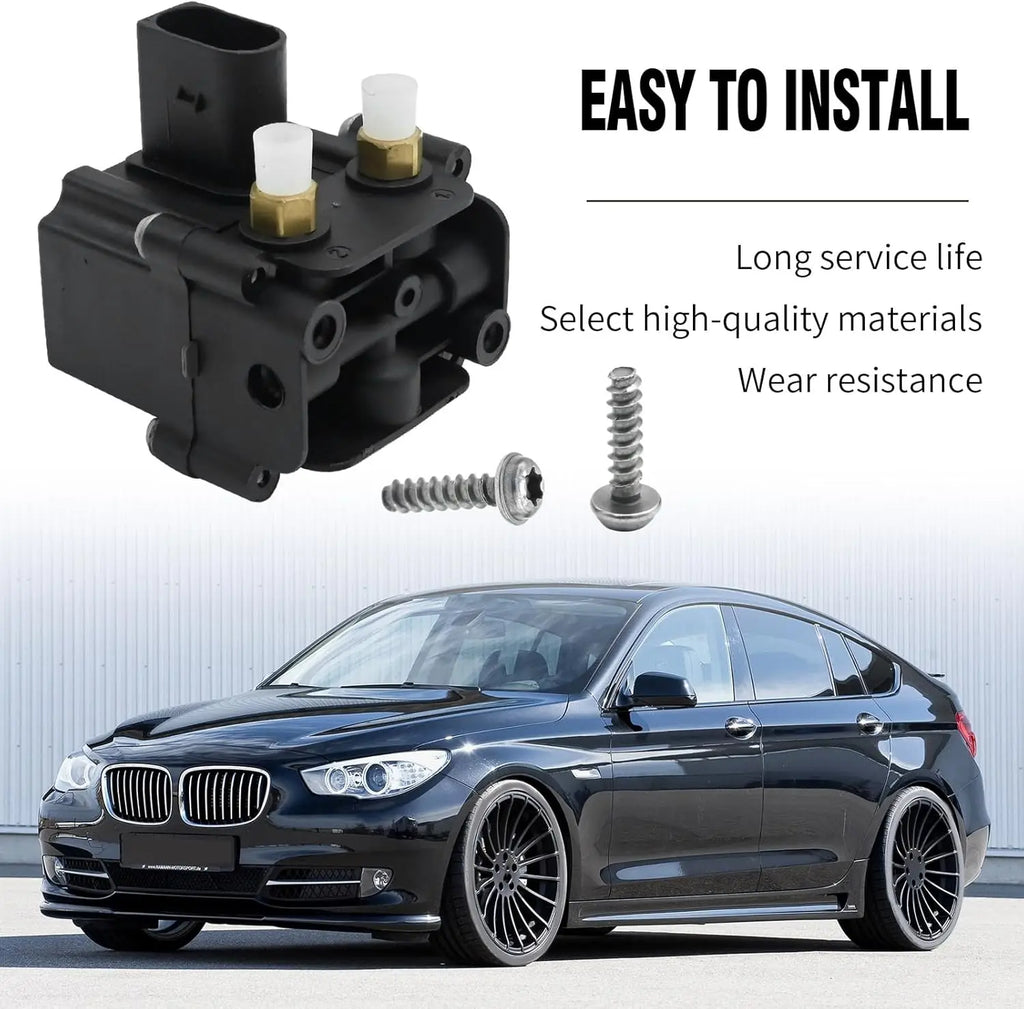 37206789450 Air Suspension Solenoid Valve Block for 2009-2017 BMW 535i 550i GT 7 for BMW 2009-2017 - Automotive LED Ligh