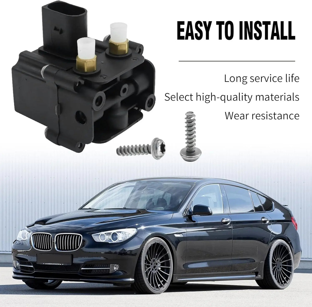 37206789450 Air Suspension Solenoid Valve Block for 2009-2017 BMW 535i 550i GT 7 for BMW 2009-2017 - Automotive LED Ligh