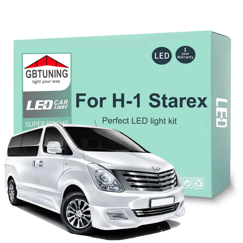 LED Interior Light Kit for Hyundai i800 H-1 Starex Grand Starex 2007-2017 - Canbus Dome Map Door Trunk Bulbs | AUTOKI...