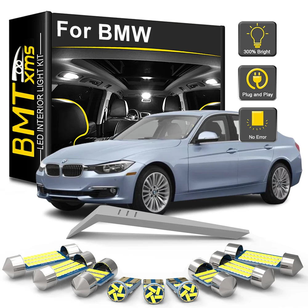 LED Interior Light Kit for BMW E87 E81 E82 E88 F20 E36 E46 E90 E91 E92 E93 F30 E39 E60 E61 F10 F11 E38 E65 E66 328i -...