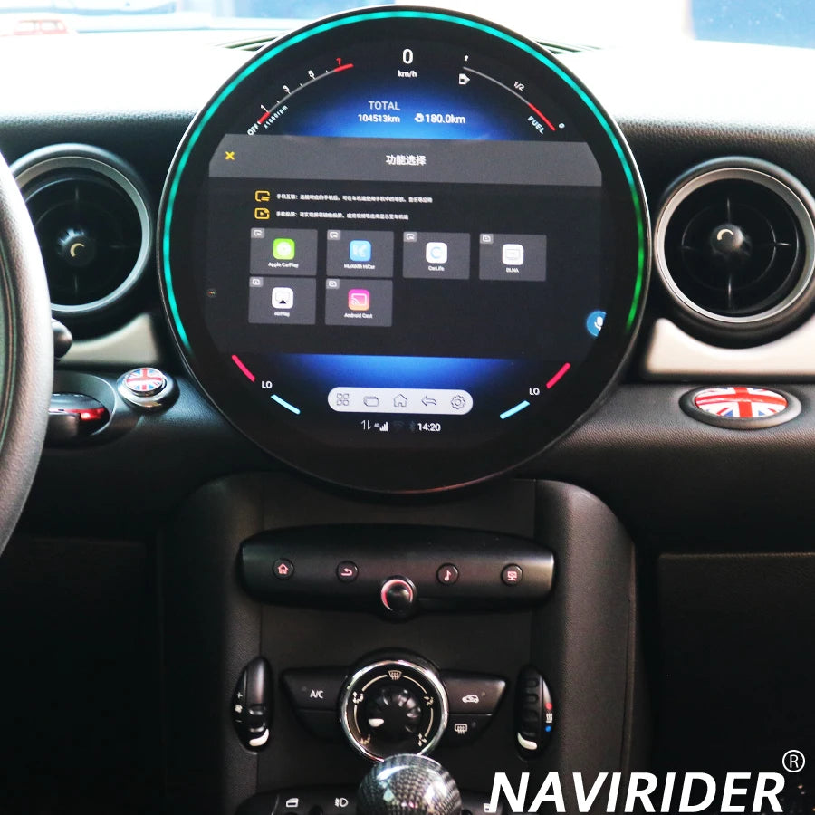 11.8inch Car Radio Android 14 Screen 4G WIFI HU Carplay For BMW MINI R56 R60 2007-2014 GPS
