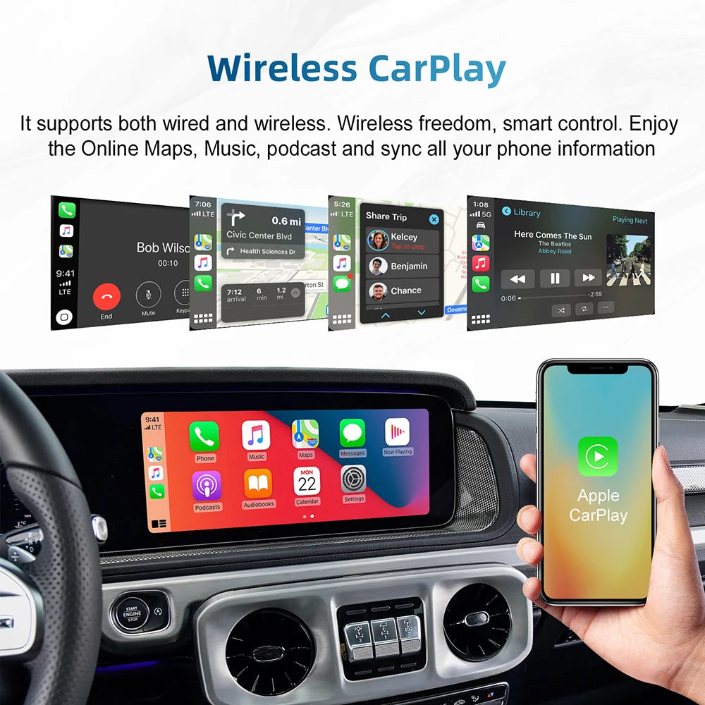 ANYFAR Wireless Carplay Android Auto Interface For Mercedes Benz E Class W213 2017-2021 NT | AUTOKITSHOP