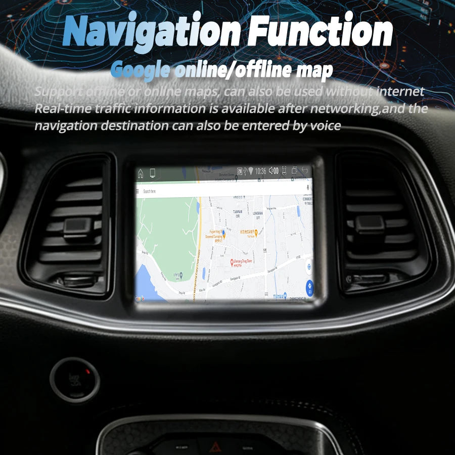 8.4'' Android 15 Car Radio Screen For Dodge Challenger Auto Multimedia Carplay Video Playe