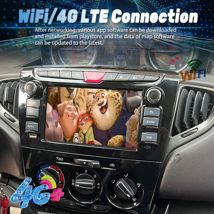 AI Voice Control Car Radio Android 13 Screen For LANCIA YPSILON 2012-2020 Carplay Multimed