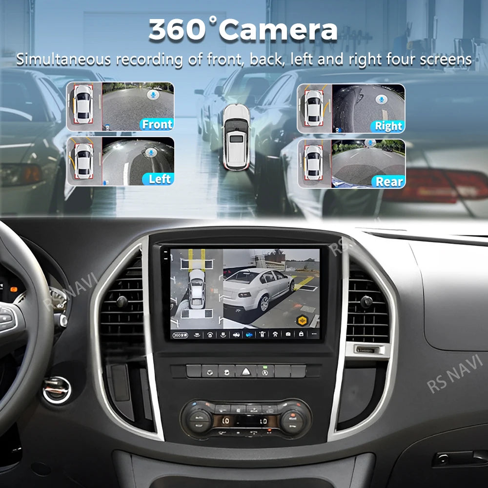 Plug and Play Android 16 For Mercedes Benz Vito 3 W447 2014-2020 2K QLED Android Car Radio
