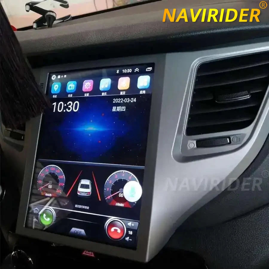 Vertical Screen Car Multimedia GPS Navigation For Hyundai Tucson 2017 Autoradio Bluetooth