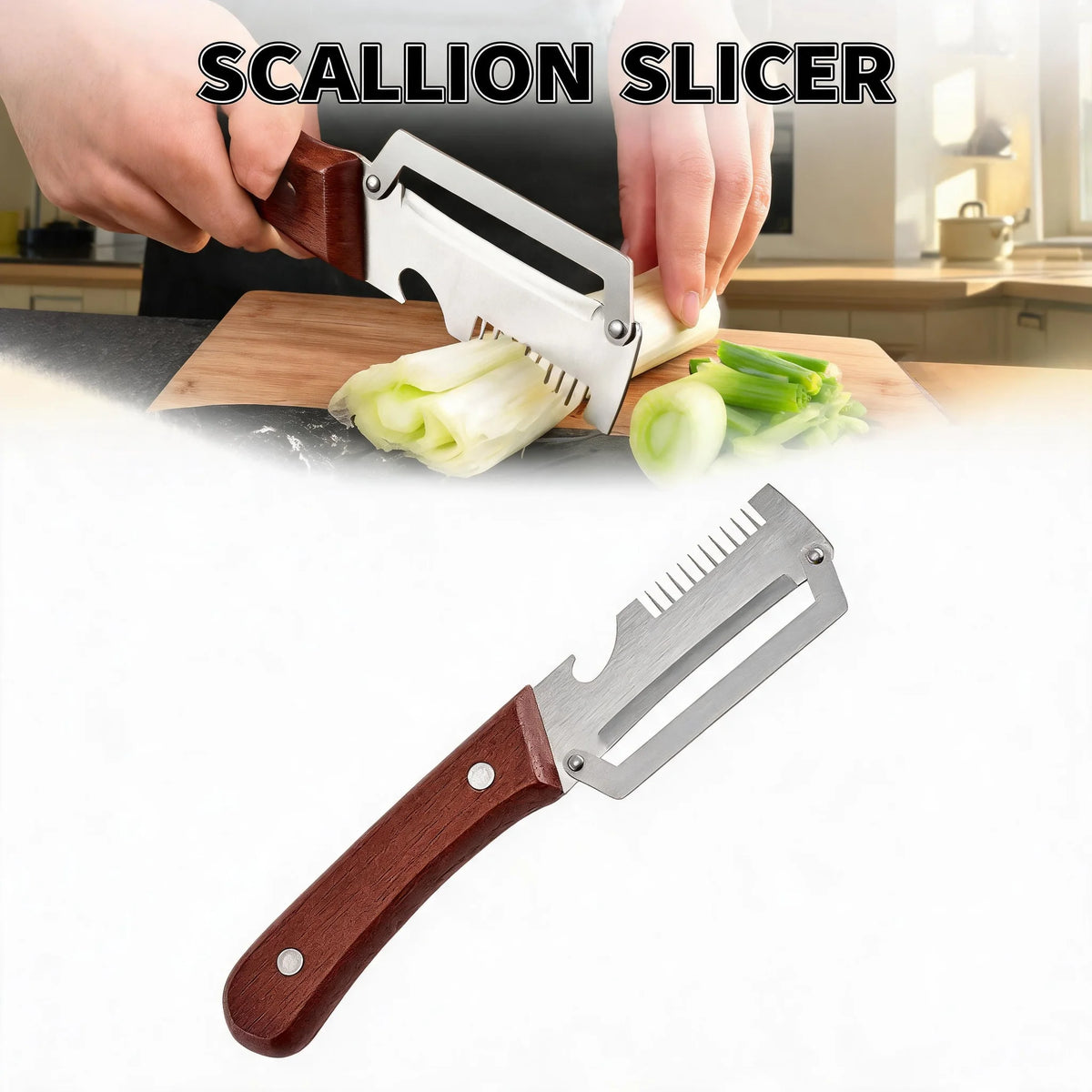 Easy Grip Non-Slip Multifunctional 3-in-1 Stainless Steel Peeler Vegetable & Fruit Slicer Shredd - Automotive LED Light