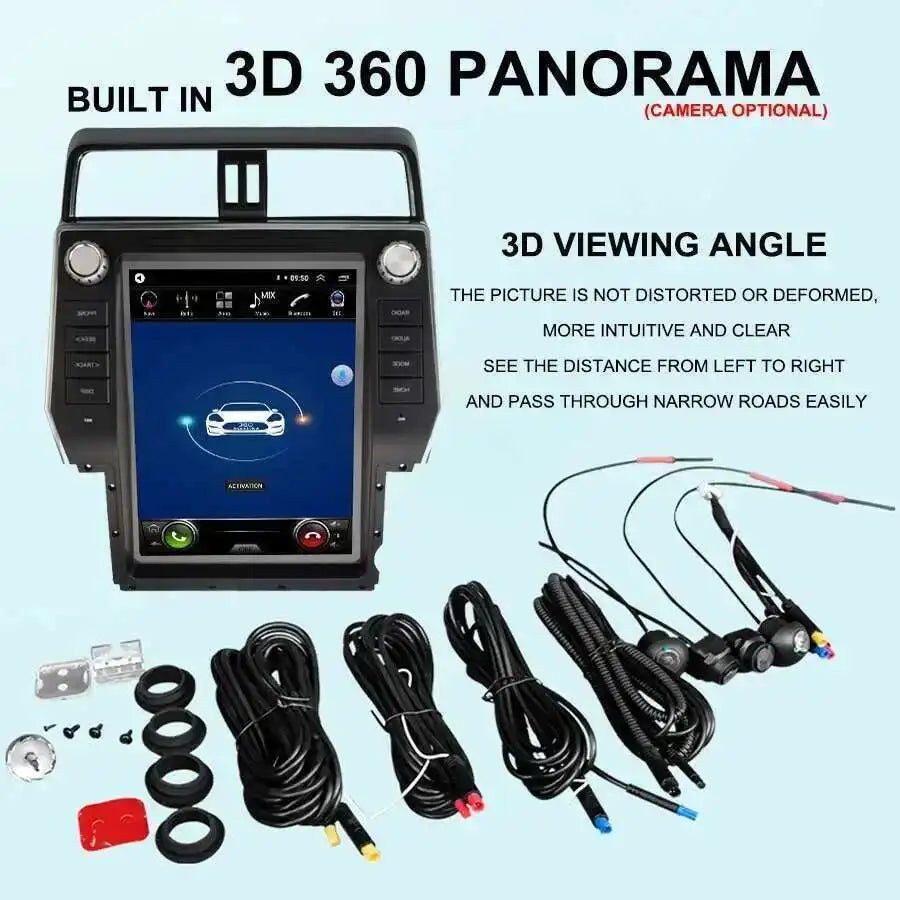 Car Multimedia Video Player Head Unit For Toyota Land Cruiser Prado 2018 Android 14 DSP SI
