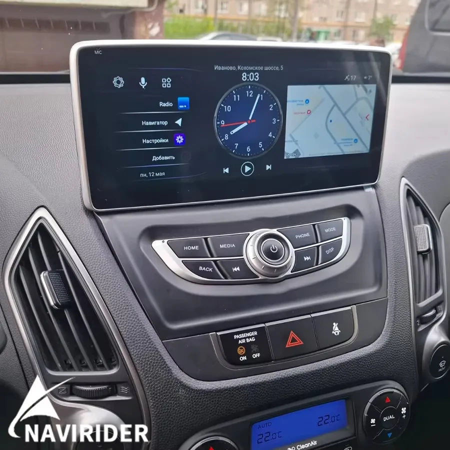 Android 15 Radio For Hyundai Tucson 2 IX35 2009-2017 10.25inch 4G WIFI Wireless CarPlay To