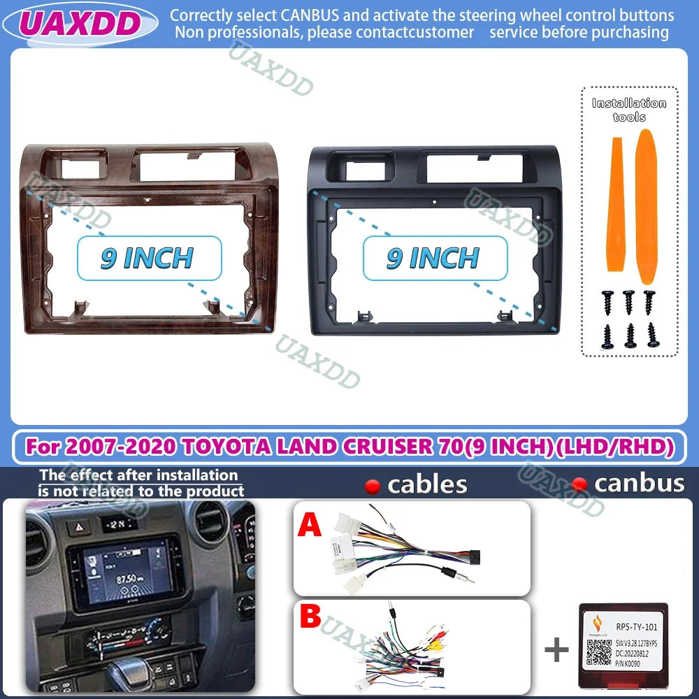 FOR 2007-2020 TOYOTA LAND CRUISER 70 9INCH Car dvd mp5 video dashboard audio multimedia fr