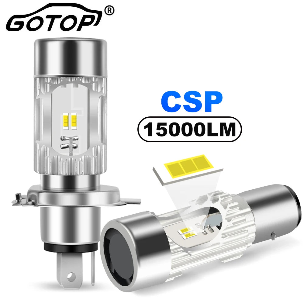 H4 Motorcycle Led Light Canbus BA20D H4 LED Headlight Bulbs Hi Lo beam Moto Headlight Lamp