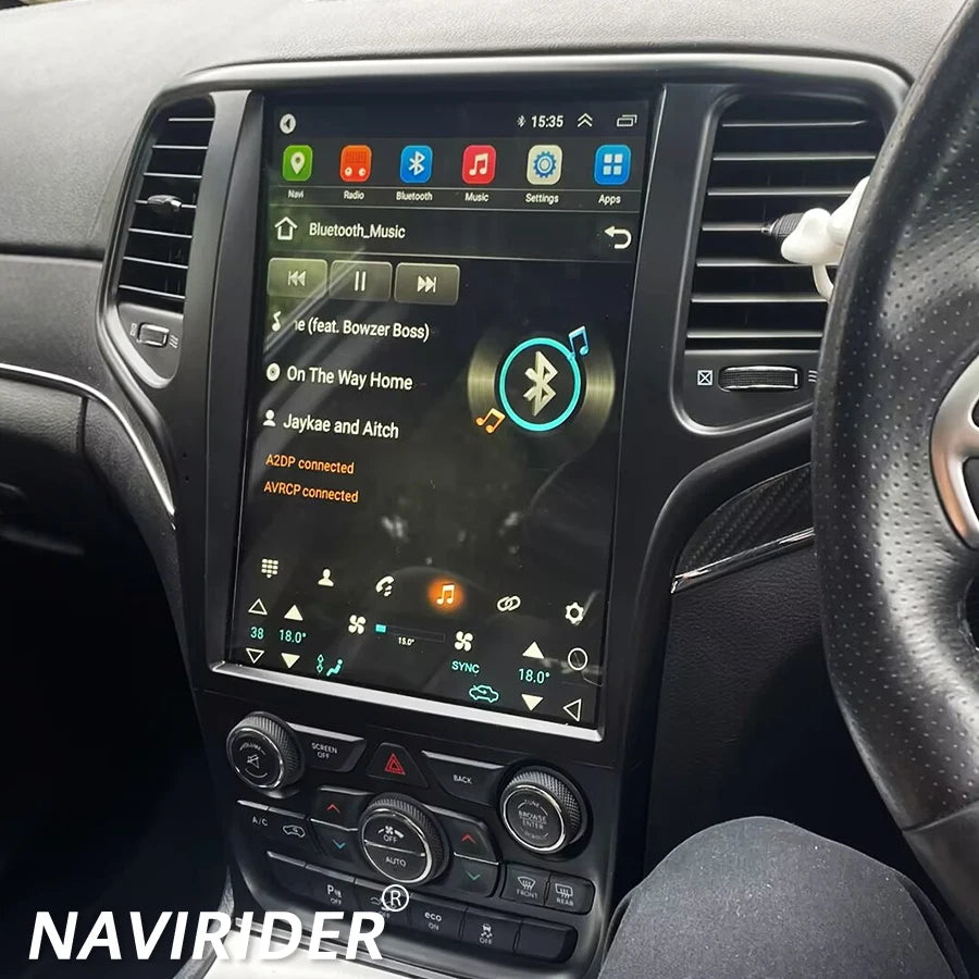 256GB Android 14 IPS Screen Car Radio GPS Navigation For JEEP Grand Cherokee Stereo Multim