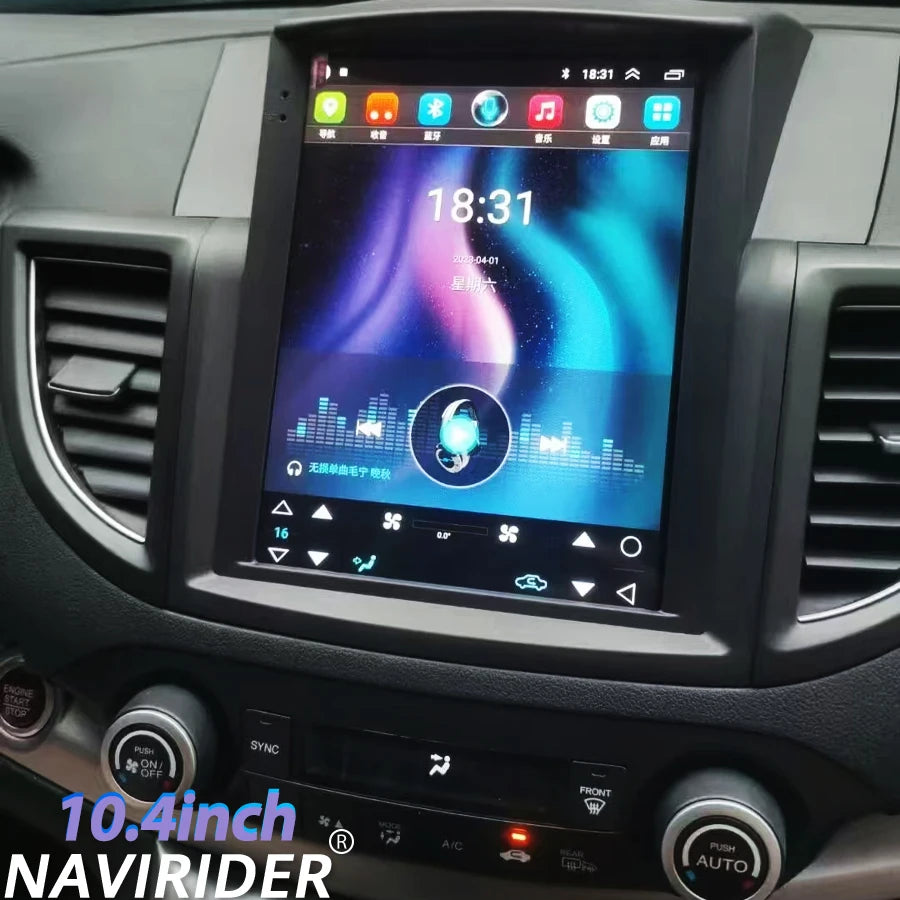 GPS Stereo Navigation 1024x768 Android 15 Vertical Screen For Honda CRV 2012 - 2015 2.0L 2