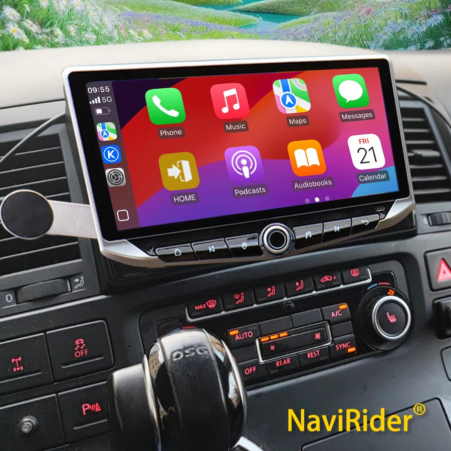 10.88" Android 15 Qled Screen For Volkswagen VW Multivan T5 2003 - 2015 Car Multimedia Vid