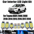 10-Piece LED Interior Light Kit for Toyota RAV4 2010-2013 - Canbus Error-Free Interior Bulbs