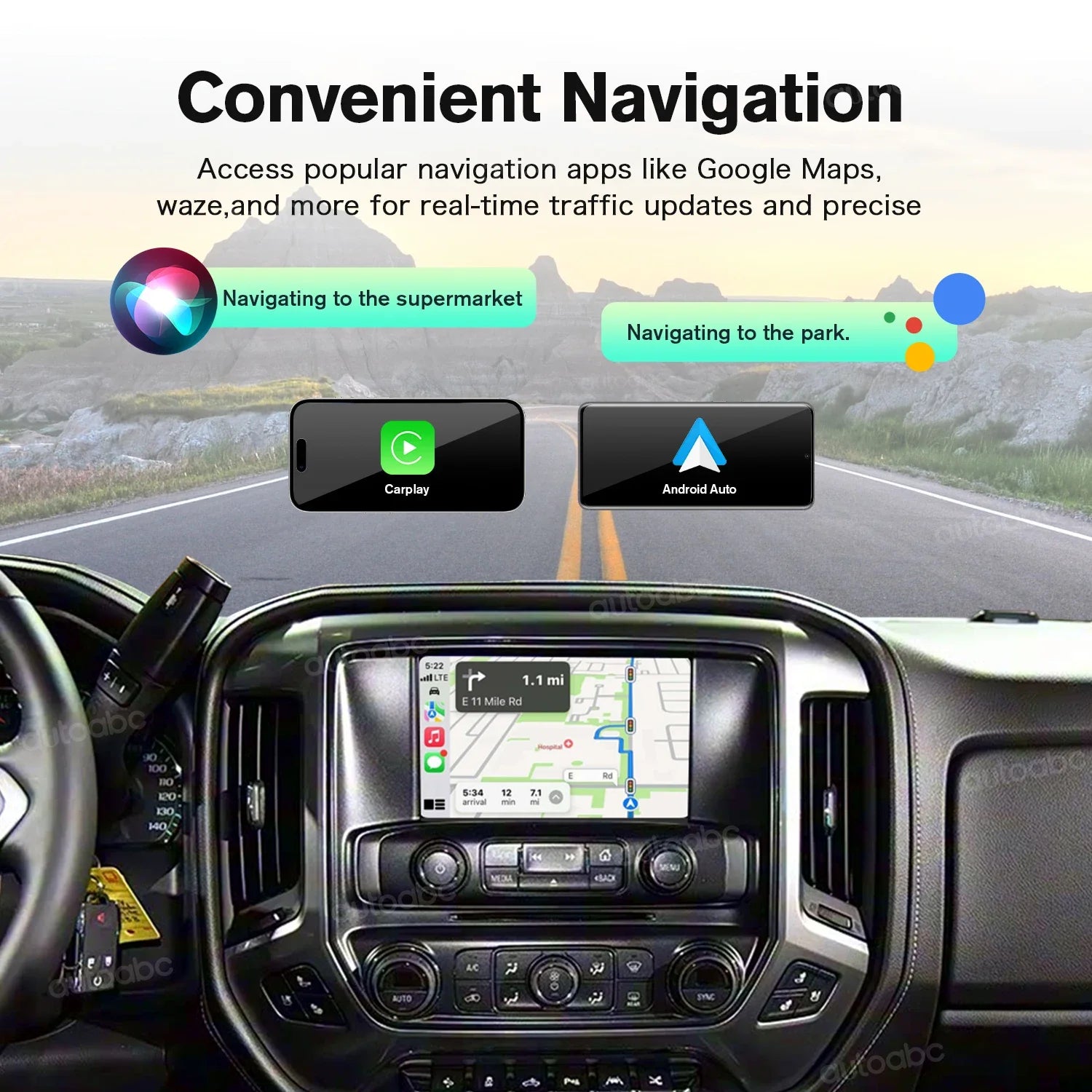 Wireless CarPlay Android Auto for Chevrolet Corvette/Impala/Silverado/Suburban Traverse Su | AUTOKITSHOP