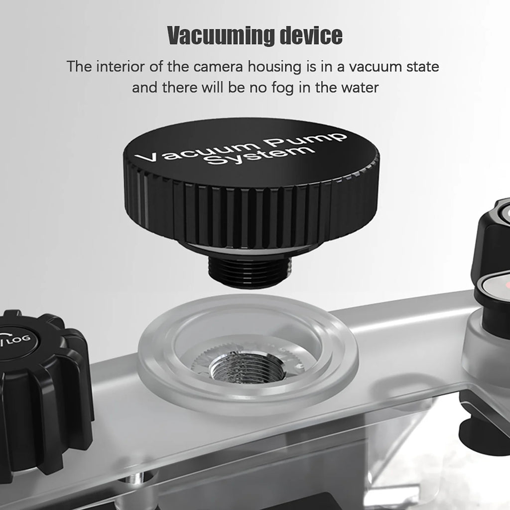 TG7 Camera Waterproof Case Housing Case for Action Camera Underwater 60m Diving Protective Case  - Automotive LED Light