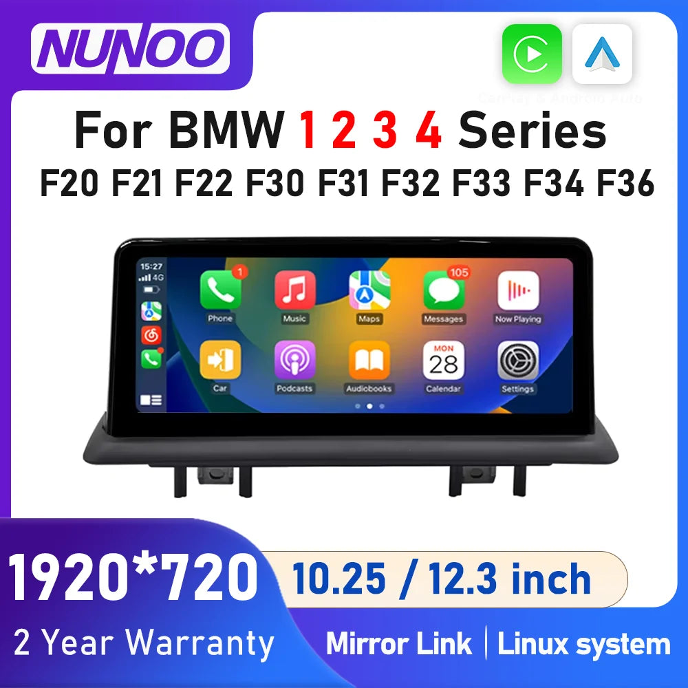 Linux Wireless Carplay Android Auto For BMW F20 F21 F22 F30 F31 F32 F33 F34 F36 2012-2020